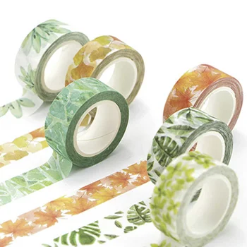 

Cute Plants Flowers Japanese Masking Washi Tape Adhesive Tape Decora Diy Decorative Scrapbooking Sticker Label Stationery Gift