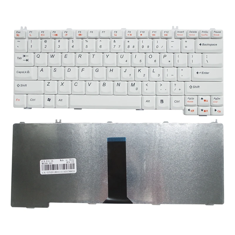 Новая клавиатура для Lenovo F41 f31g y510a f41g G430 G450 3000 C460 C466 y330 y430 f41a США Белый Клавиатура ноутбука
