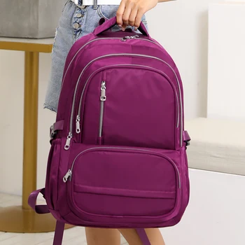 

2019 Women Waterproof Nylon Backpacks Travel Bags Man And Women Large Capacity Laptop Backpacks For School Teenagers Sac A Dos