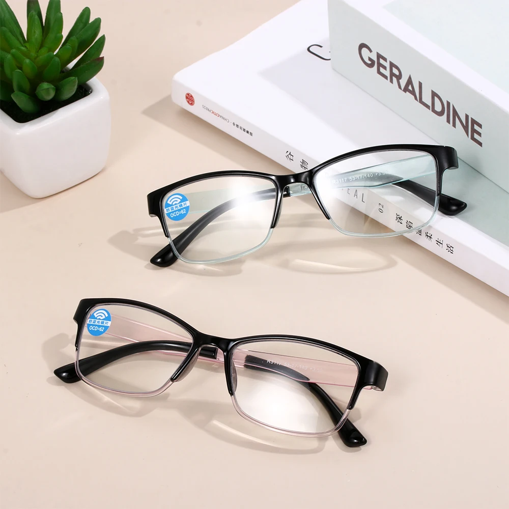 Унисекс синий свет блокирующие очки для чтения умные прогрессивные многофокусные очки для пресбиопии антибликовые очки для ухода+ 1,00~+ 3,50