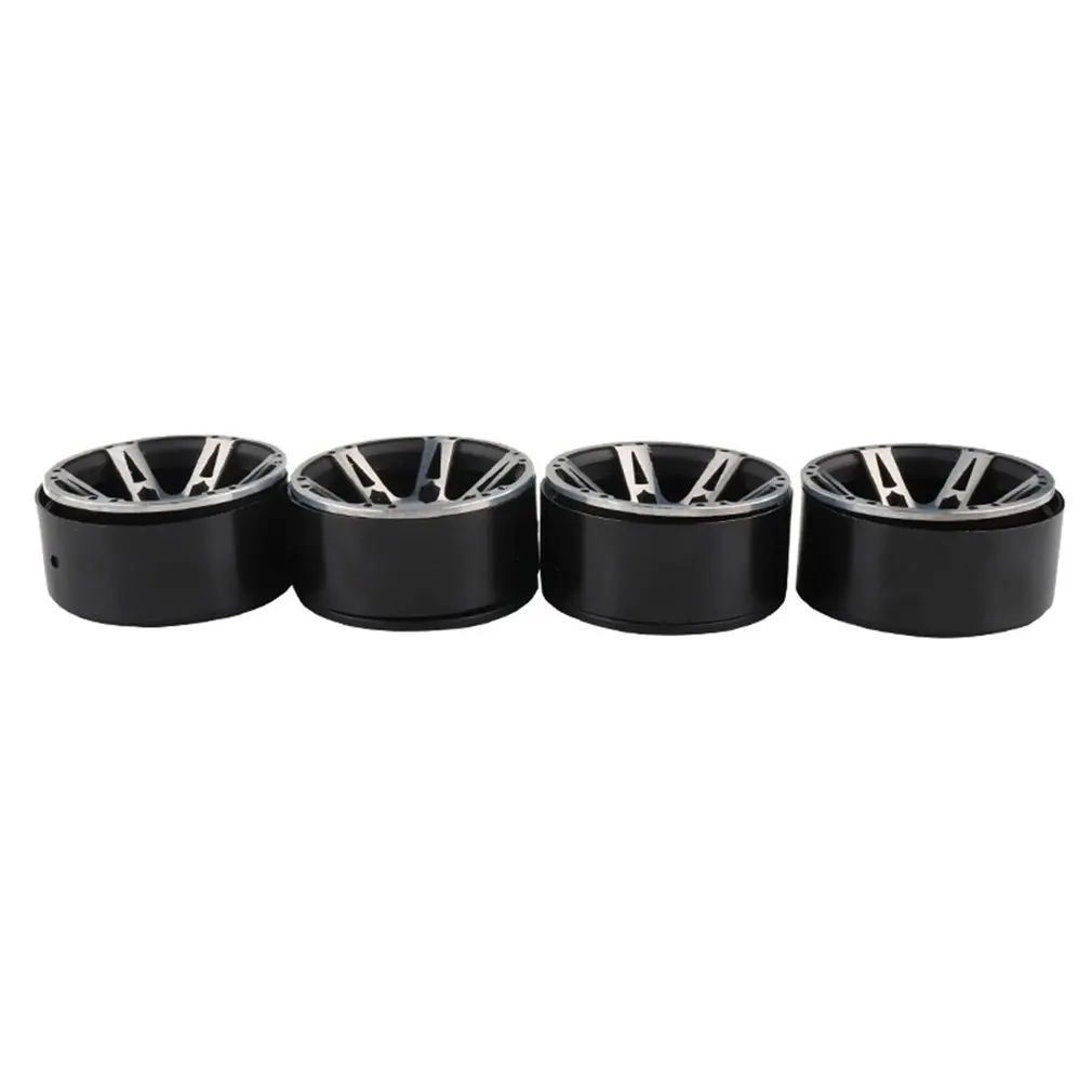 New4PCS 1,9-дюймовый тяжелый металлический замок шины Колесные втулки обод набор для SCX10 90046 D90 trx-4 1/10 RC Гусеничный автомобиль аксессуары