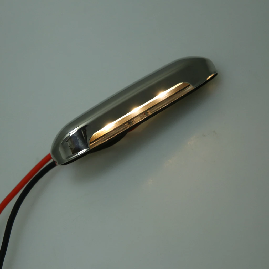 LED Stair Step Deck Lights Stainless Steel Outdoor Garden Wall Recessed Lamp