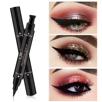 

Double-ended Eyeliner Seal Stamp Waterproof Long Lasting Quick Dry Liquid Eyeliner Pen Pencil Eye Makeup Cosmetic TSLM1