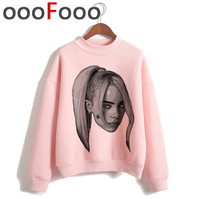 Billie Eilish Bad Guy Harajuku толстовки для женщин Ullzang хип хоп Забавный мультфильм толстовка 90s Эстетическая теплая уличная толстовка женская
