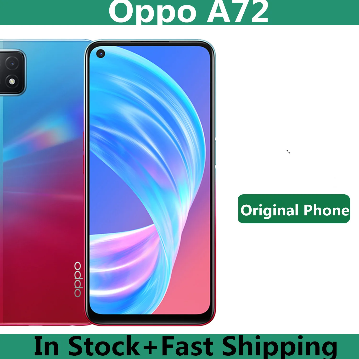 Оригинальный смартфон Oppo A72 720 Дюймов 10 0x6 5 90 Гц 2400 МП сканер отпечатка пальца 18 Вт