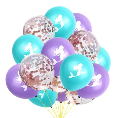 3 Шар русалки яркие прозрачные воздушные шары вечерние украшения Anniversaire День Рождения украшения дети воздушный шарик для свадьбы Поставки - Цвет: 3