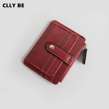 

Leather Women Wallet Hasp Small and Slim Coin Pocket Purse Women Wallets Cards Holders Luxury Brand Wallets Designer Purse