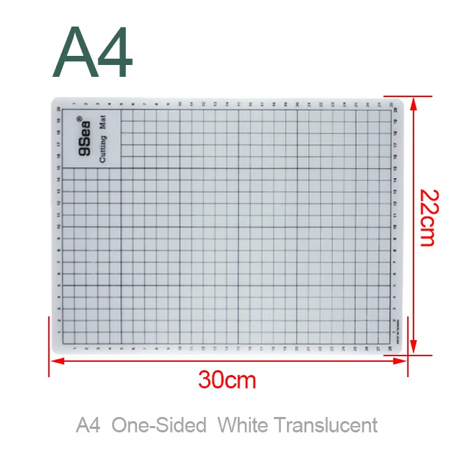 A5 A4 A3 3mm Thickness Inch Size Cutting Mat Punch Sewing Leather Craft Cutting Mat Board Engraving Soft Pad Hand Writing Plank - Color: A4 Cutting Mat white