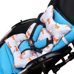 Младенческий младенец ребенок голова поддержка тела для сиденья автомобиля бегунов коврик для прогулочной коляски подушки мягкая