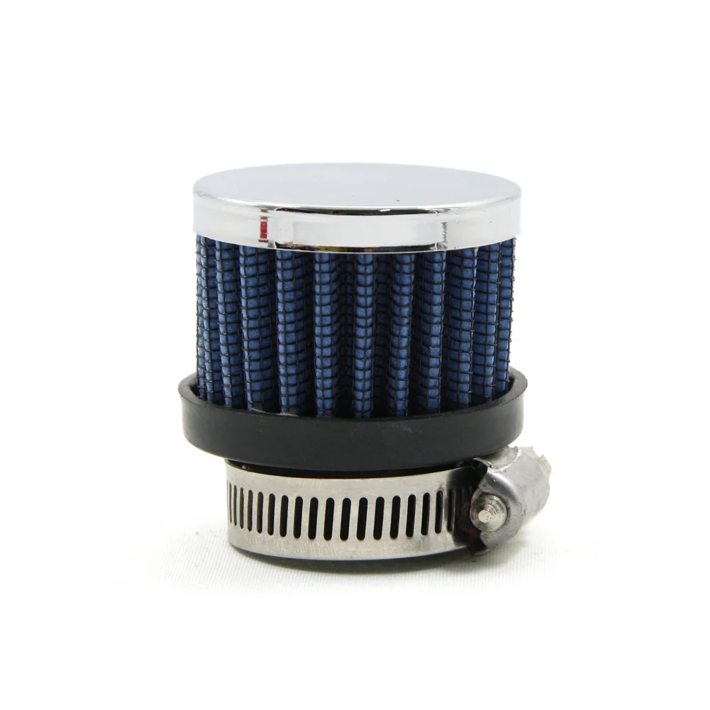 Car Mini Air Filter 25MM Diameter Clamp-On Auto Motorcycle Air Intake Cold Air Filters Aluminum Alloy