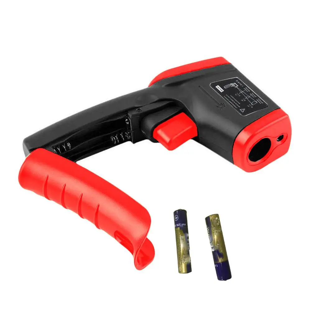 Высококачественный портативный Бесконтактный lcd ИК лазерный инфракрасный цифровой температурный термометр пистолет ручной термометр - Цвет: red