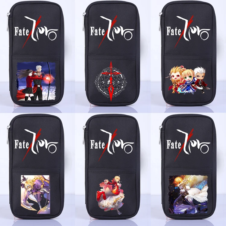 Fate Stay Night Saber Student School Office Stationery Storage Cosplay Pen Pencil Case Bag Wallet Purse Unisex Gift