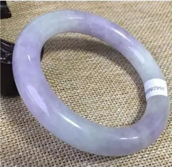 

Free Shipping 55-64mm Certified (Grade A)100% Natural Jadeite jade Bracelet Bangle (Certificate delivery)