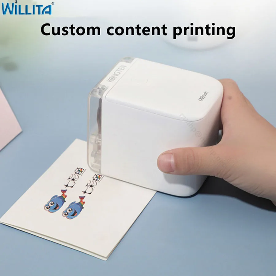 Mini impresora de alimentos Portátil con Bluetooth, bolígrafo de inyección de tinta portátil, impresión personalizada, para pan, café y fruta - Imagen 3