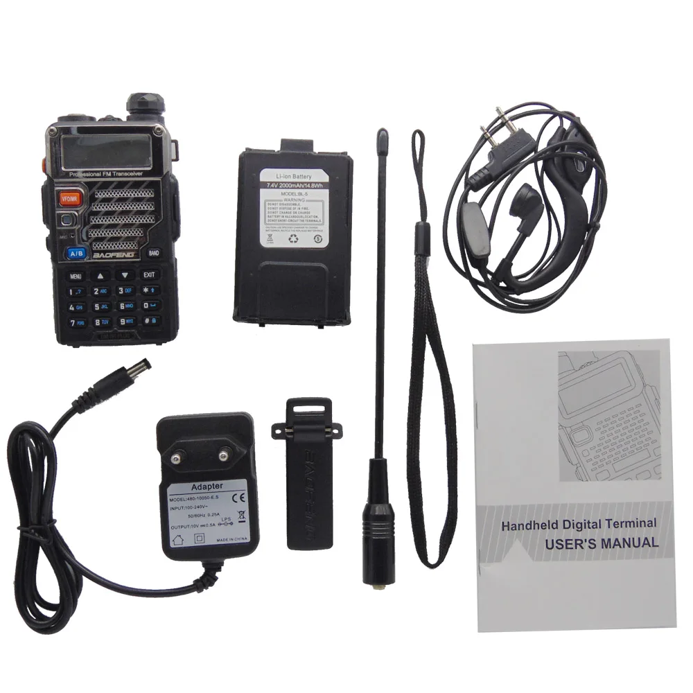 BaoFeng DM-5R Plus DMR цифровая рация VHF UHF Двухдиапазонный портативный двухсторонний радио TierI TierII ретранслятор DM5R трансивер