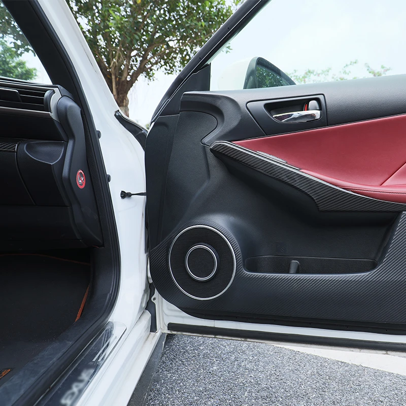 QHCP рамка динамика двери внутренние двери стерео аудио звуковое кольцо декоративная крышка отделка сталь 8 шт. для Lexus IS300 200T 250 2013