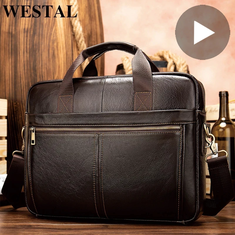 Men's Shoulder Genuine Leather Bag | Big Leather Bag Man Business - Men  Shoulder - Aliexpress