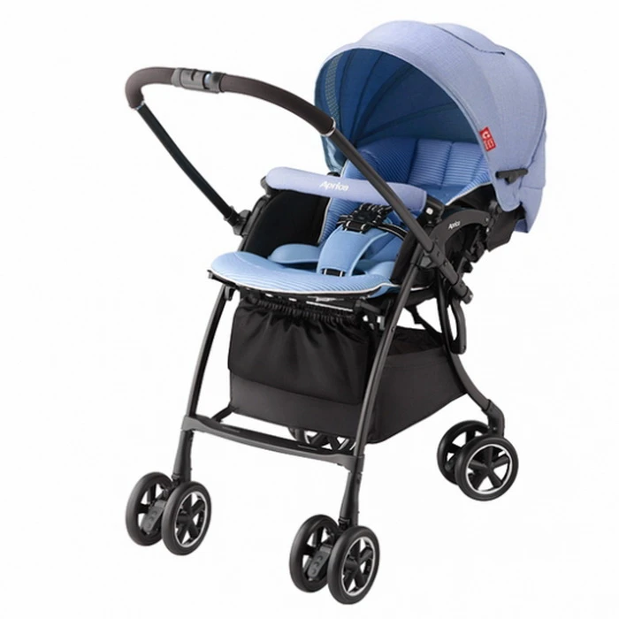 Kinderwagen Aprica luxuna komfort blau 