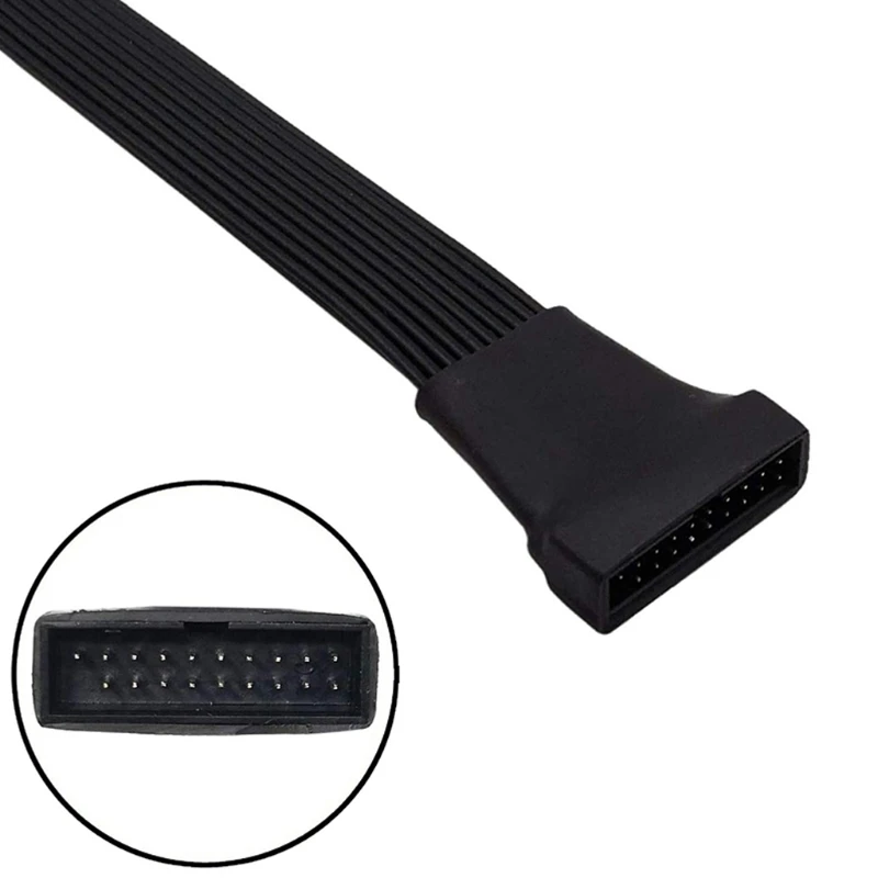 Streamlined Connectivity: Mini USB 3.0 19/20 Pin Internal Extension Cable - 5.9inch/15cm Flat Wire for Motherboard Description Image.This Product Can Be Found With The Tag Names Cheap Computer Cables Connectors, Computer Cables Connectors, Computer Office, High Quality Computer Office