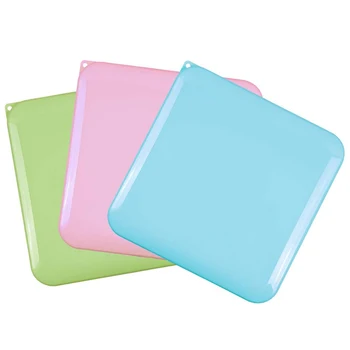 

3 Pack Of Portable Mask Storage Bag - Mask Case - Blue/Pink/Green Mask Box Masks Organizer for Recyclable/Dust Mask