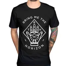 Новое поступление, летняя мужская футболка с рисунком Bring Me The Horizon The H, футболка BMTH, мужские футболки
