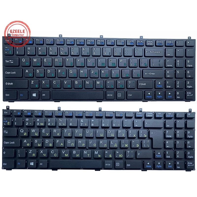 Русская клавиатура для ноутбука Clevo W76 W760 W762 W765 W765S P150 P150HM P170HM P151EM W150HRM W170ER |