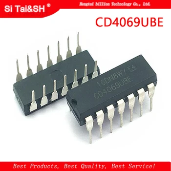 

10PCS CD4069UBE DIP14 CD4069U DIP CD4069 DIP-14 CD4069BE new and original IC