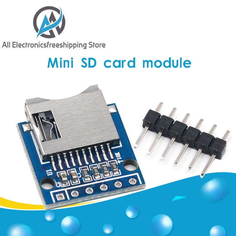 Плата расширения Micro SD для карт TF защитный модуль памяти с контактами Arduino ARM