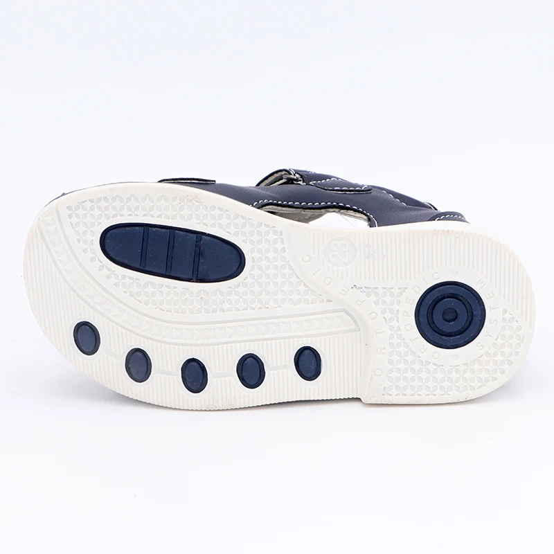 Kids Sandals Cute Eagle Summer Boys Orthopedic Pu Leather Closed Toe Baby Flat Shoes Size 22-27