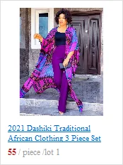 african attire for women 2 Piece Set Women Africa Clothes African Dashiki New Fashion Puff Sleeve Tops + Pants Suit Autumn Sexy Party Plus Size For Lady formal dresses south africa