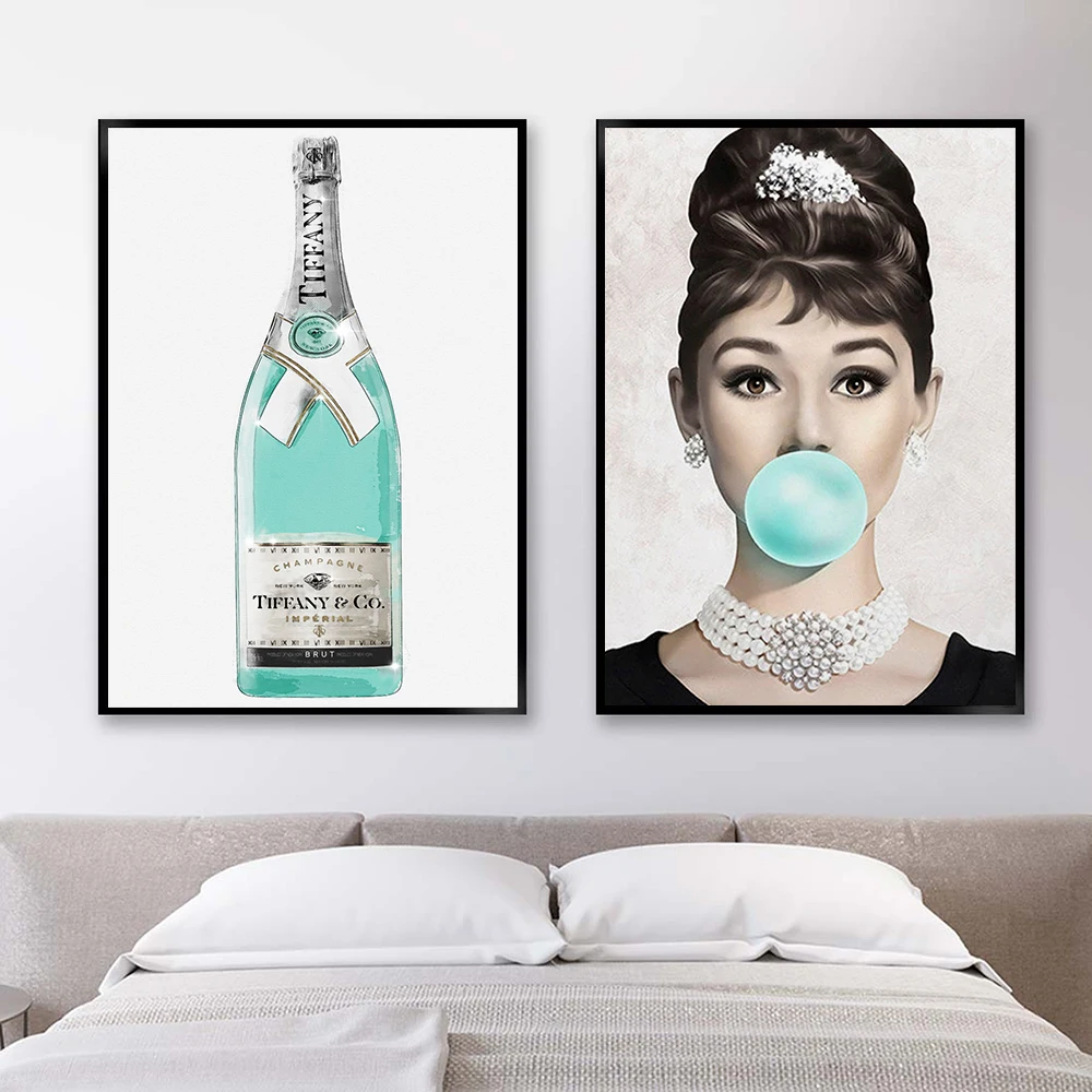 Постеры и принты Завтрак у Тиффани скандинавский постер Одри Хепберн настенная