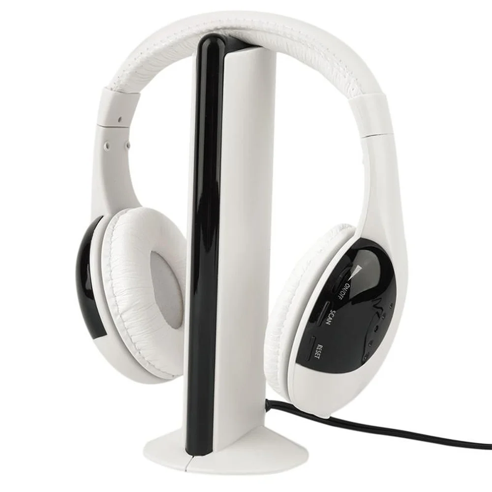 New Arrival Foldable Wireless Headphone Gaming Headset Cordless Earphones with RF Mic for PC TV DVD CD MP3 MP4