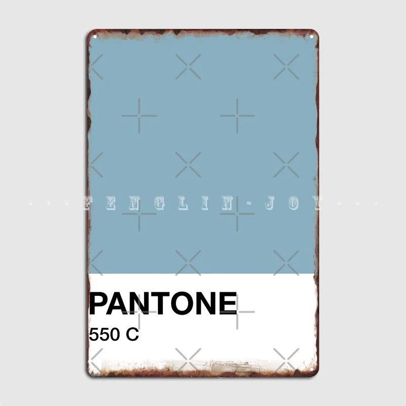 Плакат Pantone 550 металлический плакат на стену паб клуб бар винтажная роспись