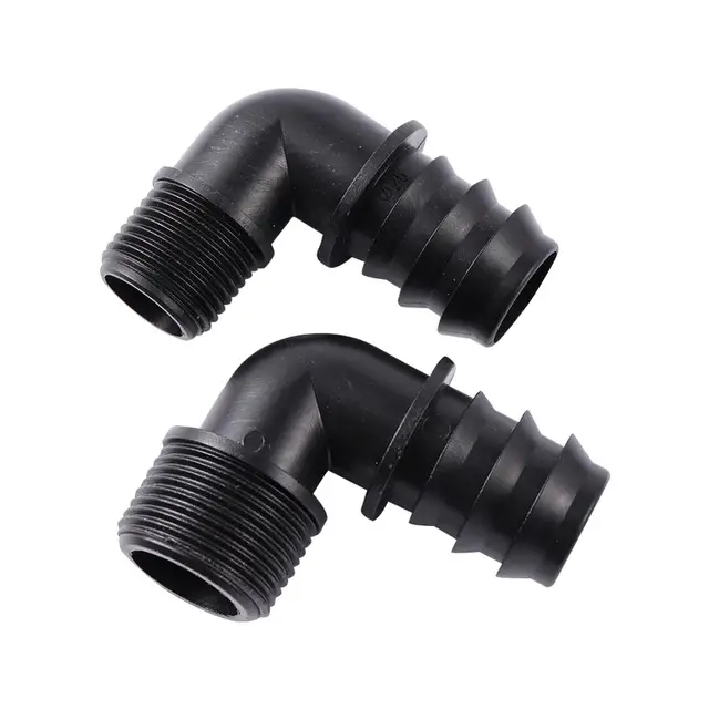 Szögesdrót Dn25 Csőcsatlakozó 1/2 "3/4" Hímszálú Kikötő Póló Könyök Egyenes Opcionális Kerti Mezőgazdasági Öntözési Vízcsatlakozó - Image 5
