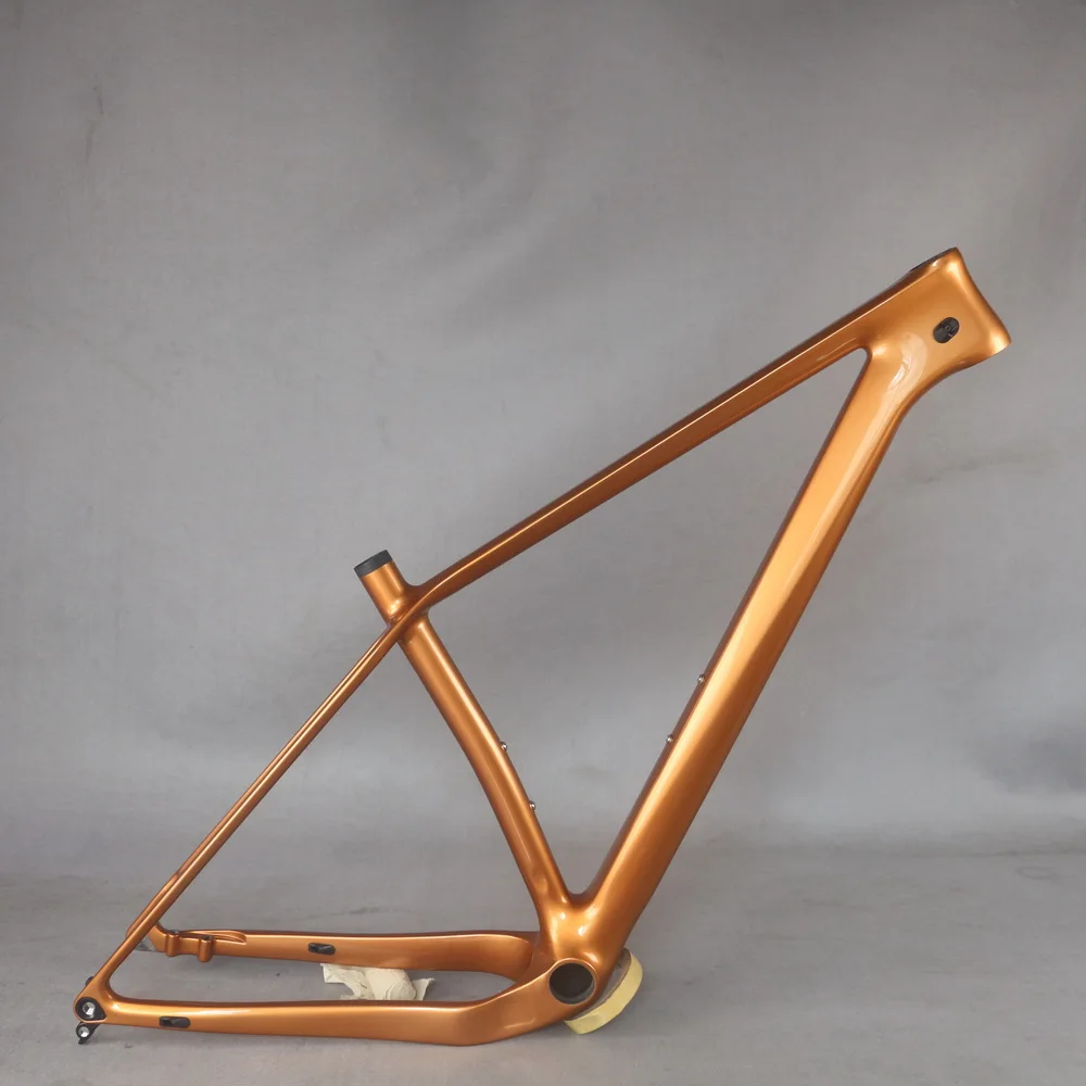 

Flat mount disc brake Hard tail custom paint carbon fiber T800 MTB frame FM299 max tire 29er*3.0