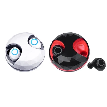 

High Quality T5 TWS Bluetooth5.0 Wireless Earpiece 6D Stereo Earbuds Touch Control Portable Sport Earphones for iphone huawei