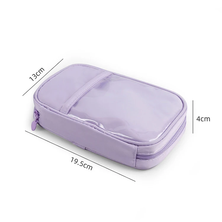 caixas de lápis para meninas papelaria transparente lápis bolsa trousse scolaire pencilcase japonês piornik escola lápis casos