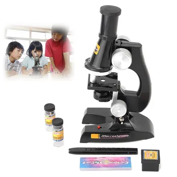 

Educational Initial Beginner Biological Microscope Kit Lab Scientific Eductional Experiment for Students Kids Toy Gifts 100X-450