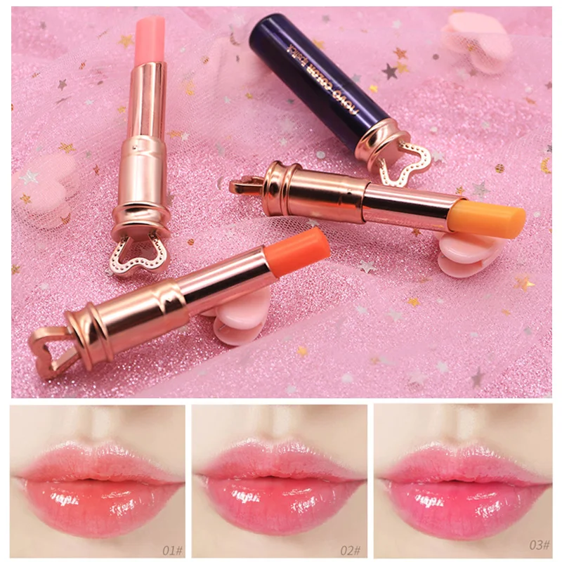 

NOVO Waterproof Lip Balm Acid Moisturizing Nourishing Lip Plumper Lip Lines Long-Lasting Makeup Lipstick Cosmetics TSLM2