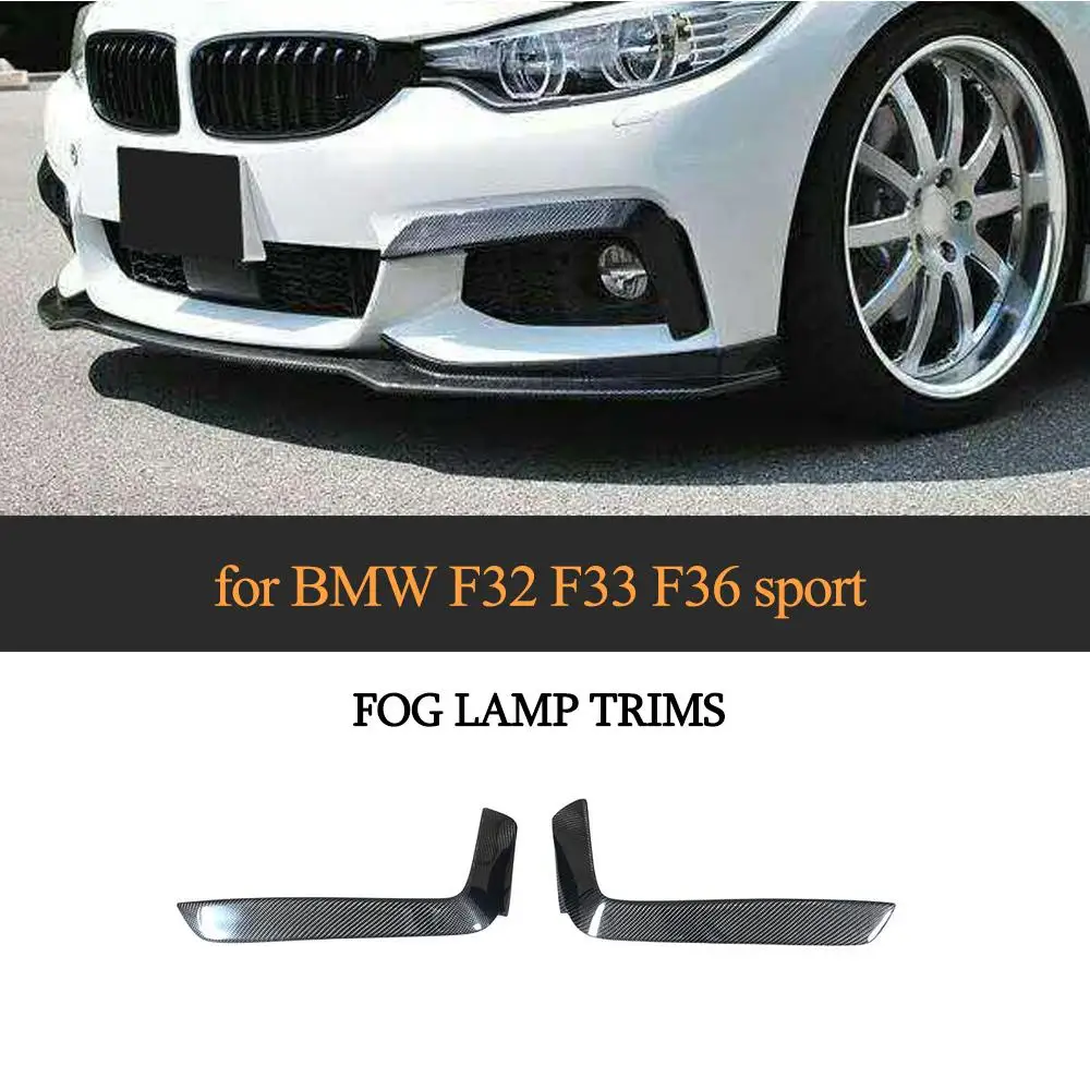 

Car Bumper Fog Lamp Cover Trim For BMW 4 Series F32 F33 F36 M Sport 2013 - 2018 Front Bumper Trim Decoration Carbon Fiber / FRP