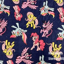 50X172m Радужная пони Трикотажная хлопковая ткань пэчворк DIY пижамы для маленьких девочек одежда материал шитье футболка простыни