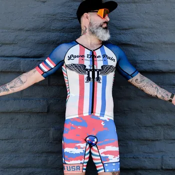 

2020 LOVE THE PAIN men pro team trisuit triathlon maillot ciclismo jumpsuit competition suit MTB racing clothingcycling jersey