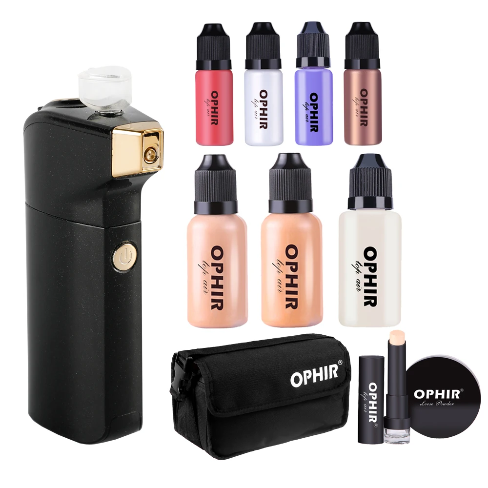 

OPHIR Airbrush Makeup Set with Airbrush Foundation Blush Eyeshadow Airbrush Makeup Cosmetics Face Paint OP-MK007B