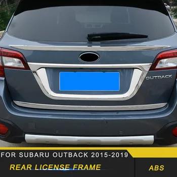 

For Subaru Outback 2015-2019 Car-styling Rear License Frame Cover Trim Sticker External Accessories