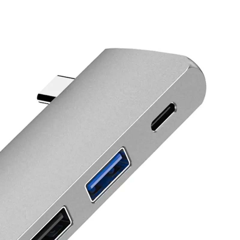 Портативный 5 в 1 Алюминий сплава USB C концентратор Тип с разъемами типа C и USB3.0/USB2.0/PD/TF слот для карт памяти для устройства чтения sd-карт для WIN 7/8/10 Тетрадь