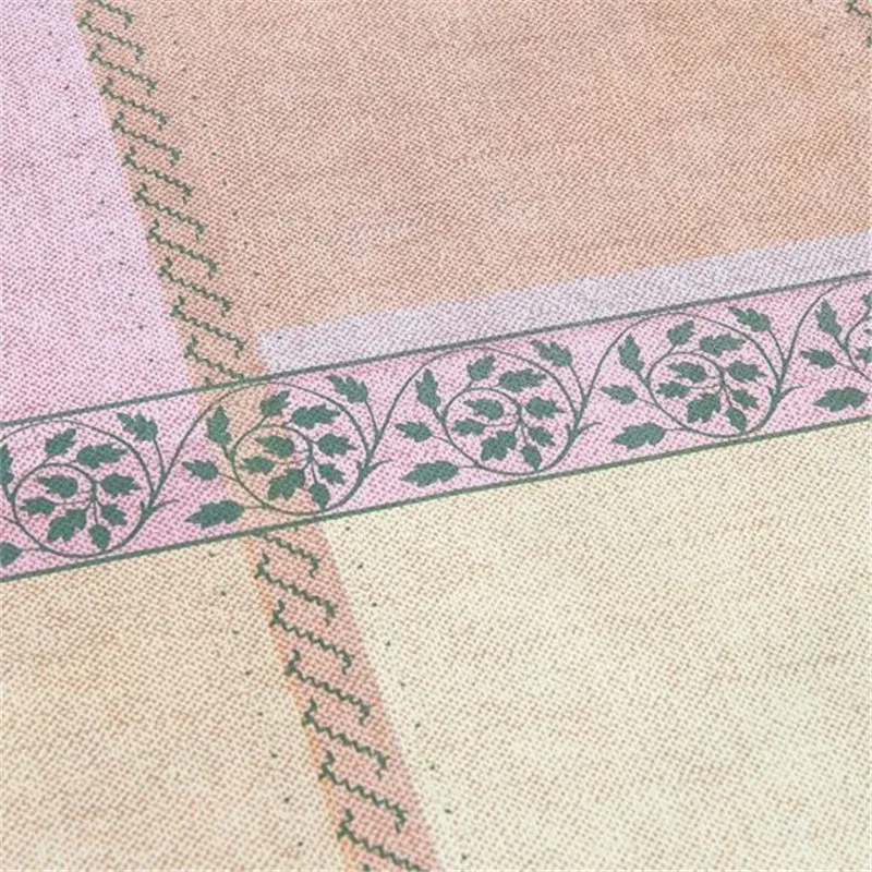  Plain Table Cloth Country Style PVC Tablecloth Washable Waterproof Oil-proof Rectangular Table Cove
