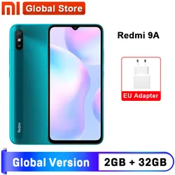 Глобальная версия Xiaomi Redmi 9A мобильный телефон 2 ГБ 32 ГБ ROM MTK Helio G25 Octa Core 6,53 дюйм5000 мАч 13MP камера смартфон