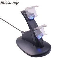 Новая двойная USB ручка быстрая зарядная док-станция 5V Выходная подставка зарядное устройство для Playstation 4 PS4 контроллер