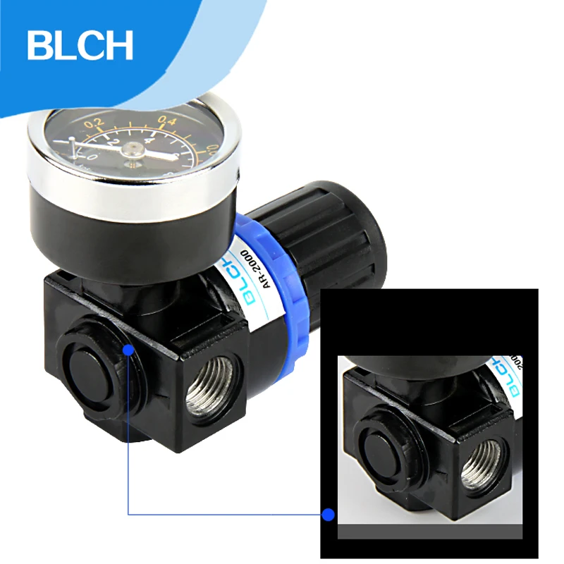 BLCH AR2000 воздушный компрессор сброс давления воздушный регулятор клапан G1/4 ''установки для очистки воздуха мини регулятор давления