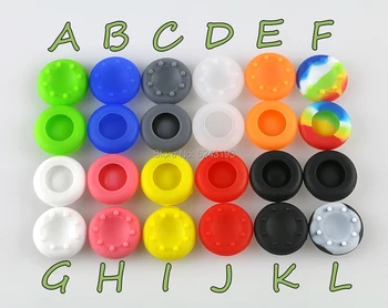 

500PCS FOR XBOX 360 ONE Thumb Stick Grips Caps For PS4 Slim Silicone Analog Thumbstick Grips Cover For Xbox PS3 PS4 Accessories